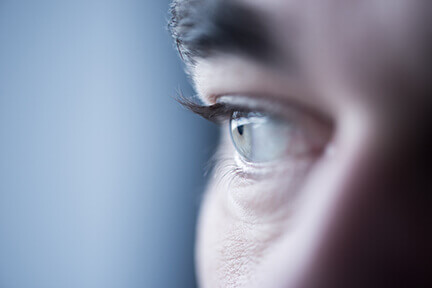 Close up of man's eye